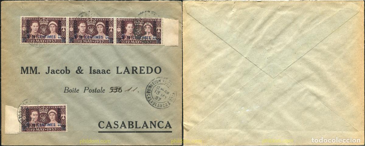 Sellos: 778819 USED MARRUECOS Agencia Britanica 1937 SELLO DE GRAN BRETA&Ntilde;A DEL 1937, SOBRECARGADO -ZONA FR
