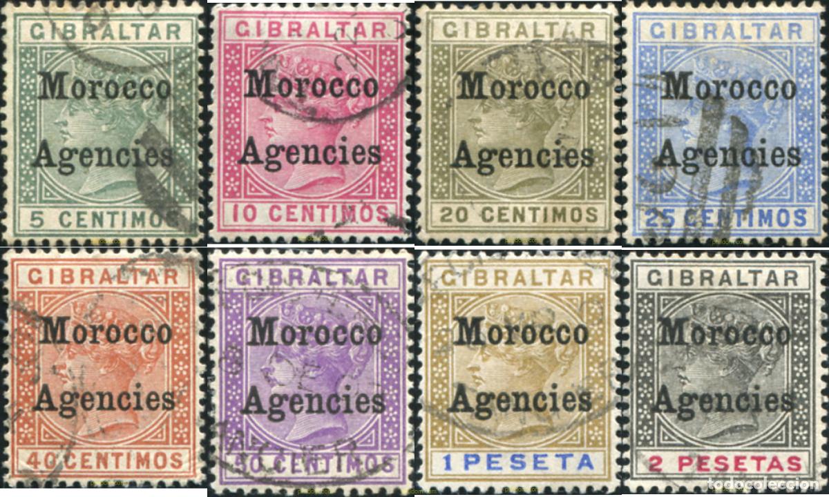 Sellos: 778295 USED MARRUECOS Agencia Britanica 1898 SELLO DE GIBRALTAR &rdquo;VICTORIA&rdquo; DE 1889-95 SOBRECARGADOS
