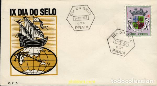 Sellos: 776100 MNH CABO VERDE 1963 DIA DEL SELLO
