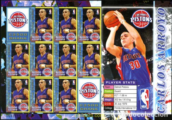 Sellos: 195137 MNH GHANA 2006 LIGA NBA
