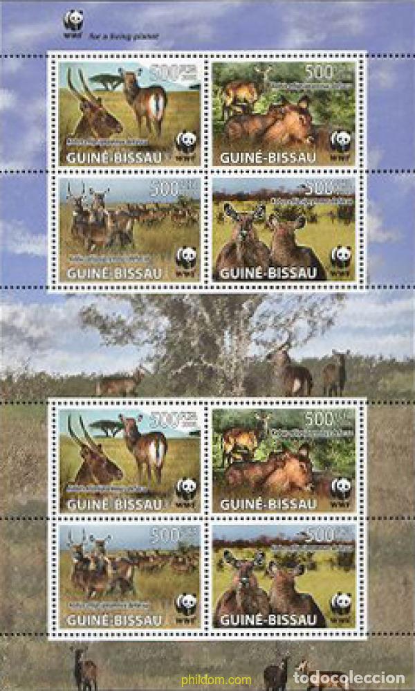 Sellos: 217500 MNH GUINEA BISSAU 2008 ANTILOPE ACUATICO