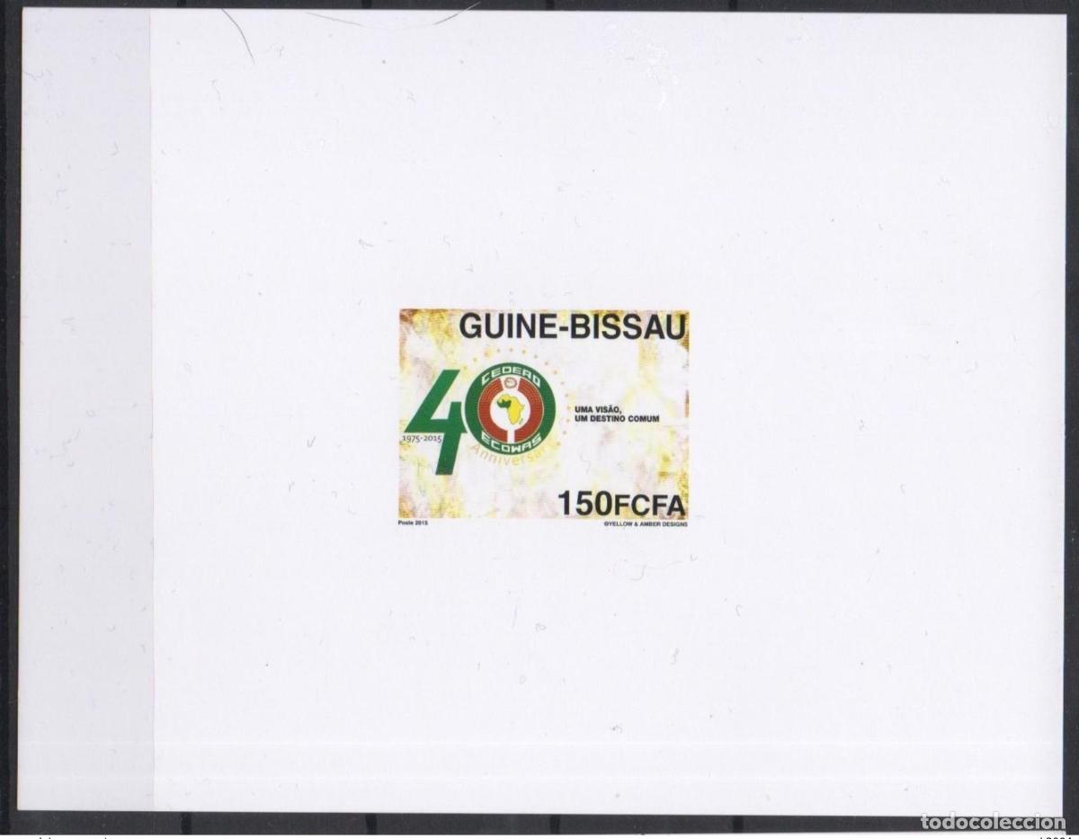Sellos: Guin&eacute; Bissau 2015 Mi. 8333 EVENTO DE LUJO CEDEAO edici&oacute;n conjunta 40 a&ntilde;os