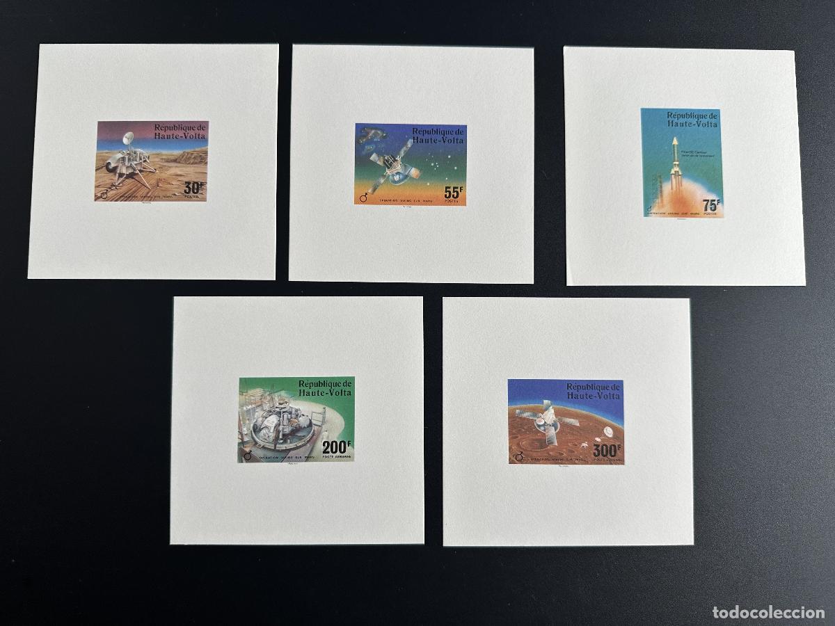 Sellos: Upper Volta 1976 Mi. 632 - 636 pruebas de lujo Space Operation Viking Mars