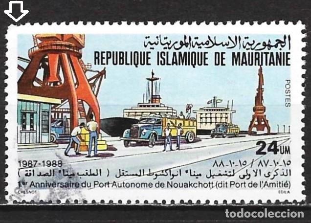 Sellos: Mauritania 1988 - Mi 942 - YT 613 - El puerto de Nouakchott