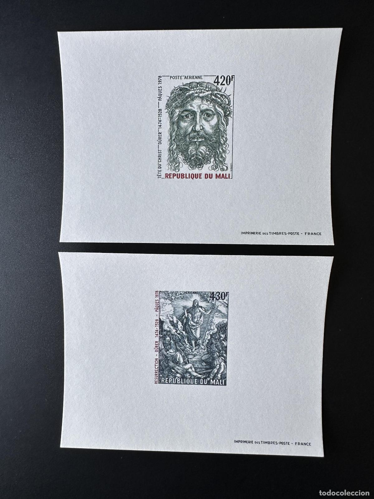 Sellos: Mali 1978 Mi. 631 - 632 a prueba de lujo Religi&oacute;n Arte Pascua Resurrecci&oacute;n