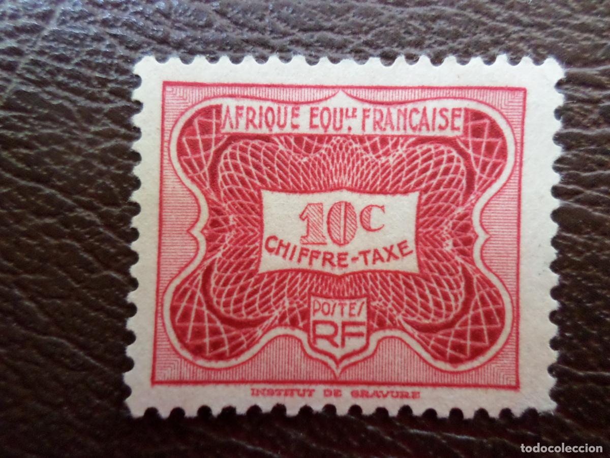 Sellos: africa ecuatorial francesa, sello de tasa Yvert 12