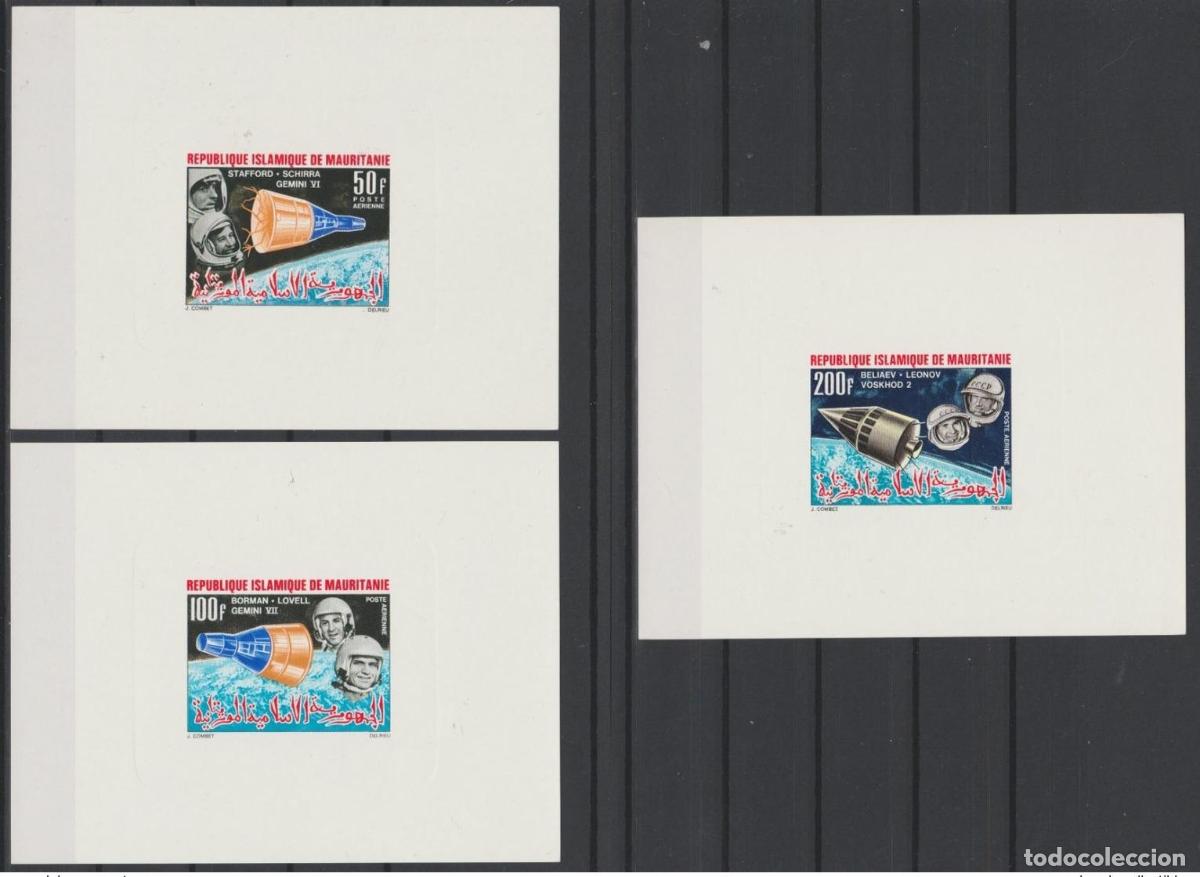 Sellos: Mauritania 1966 Mi. 270 - 272 Luxury Proof Voskhod Gemini Beliaev Leonov