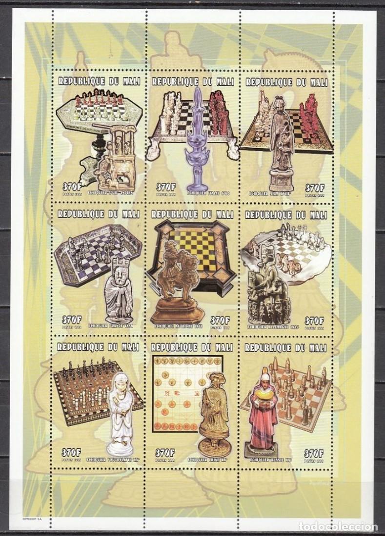 Sellos: MALI 1998 SHEET MNH AJEDREZ XADREZ ECHECS SCACCHI SCHACH CHESS