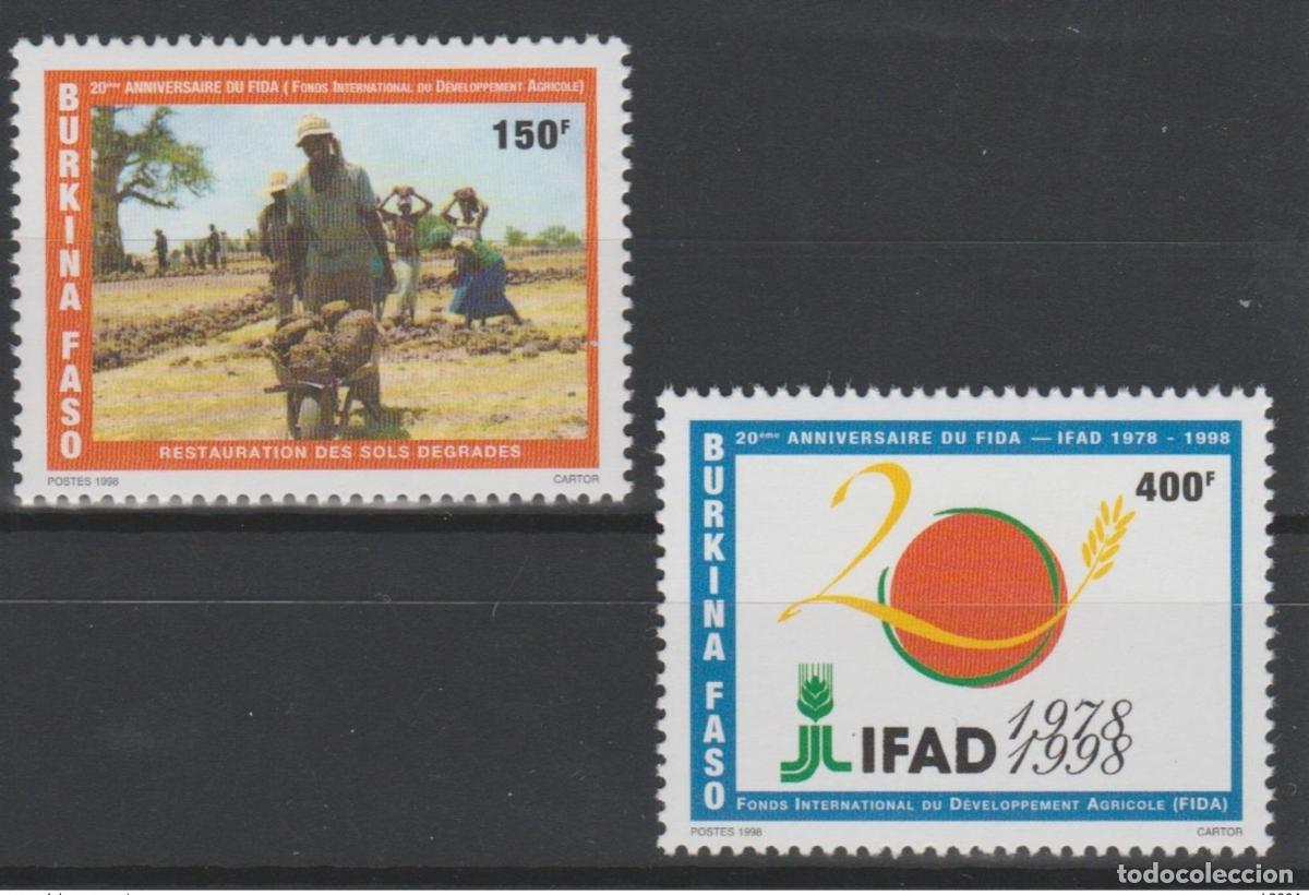 Sellos: Burkina Faso 1998 Mi. 1499 - 1500 FIDA 20 ans 1978 Food Nahrung 2 val.
