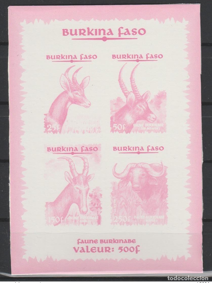 Sellos: Burkina Faso 1997 COLOR TEST Mi. Bl. 171 1449 - 1452 Fauna burkinesa