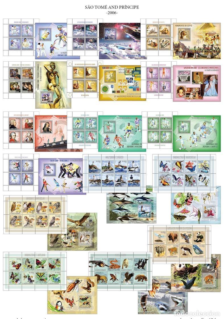 Sellos: Santo Tom&eacute; Pr&iacute;ncipe 2006 A&ntilde;o completo Mi. 2704 - 2951 + S/S CAT. VALOR: 1403&euro;