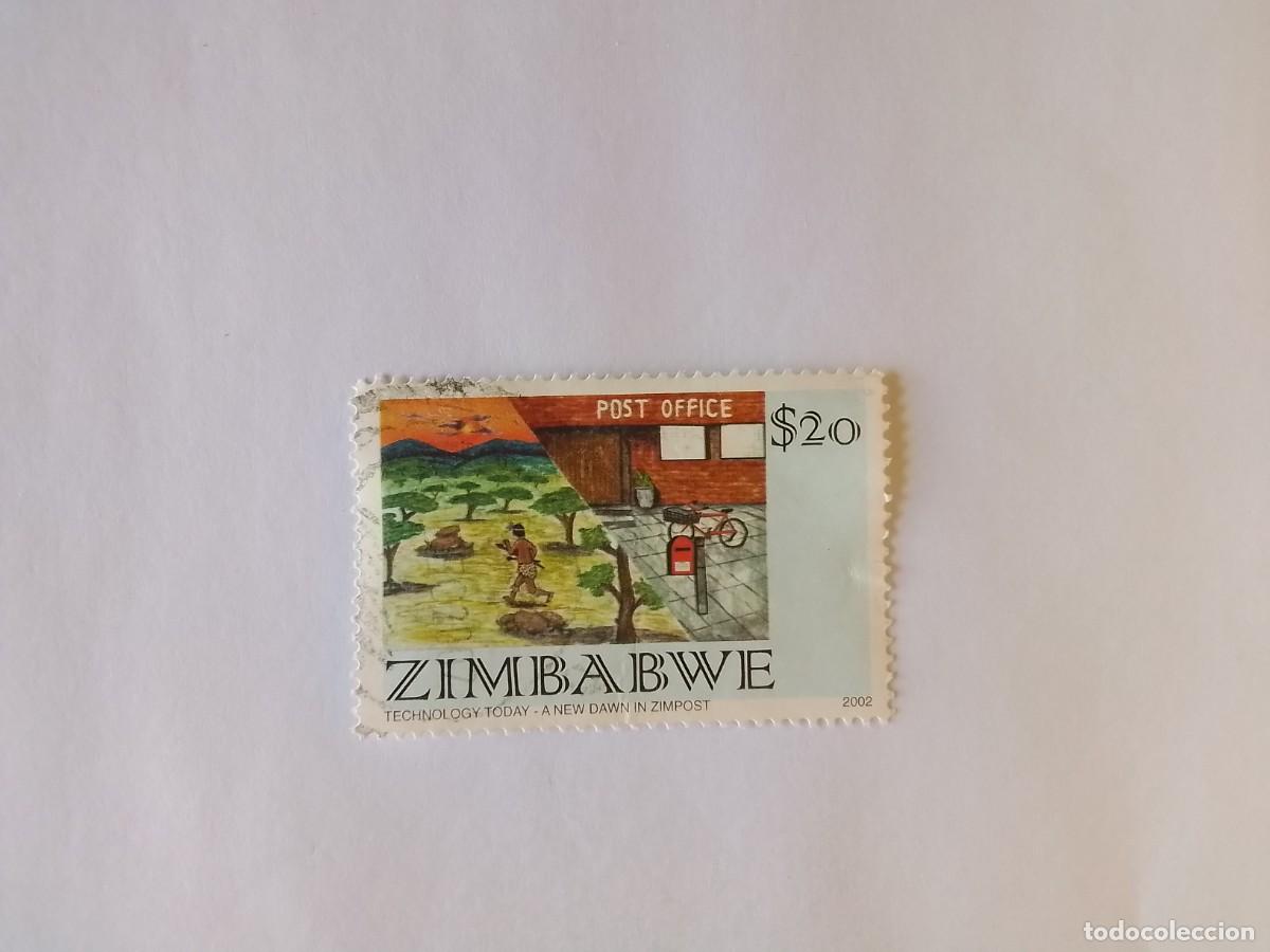Sellos: A&Ntilde;O 2002 ZIMBABUE SELLO USADO