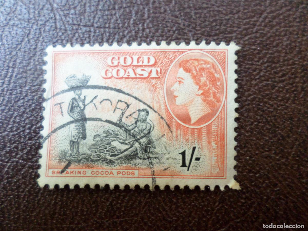 Sellos: *costa de oro, 1953, isabel II, Yvert 154