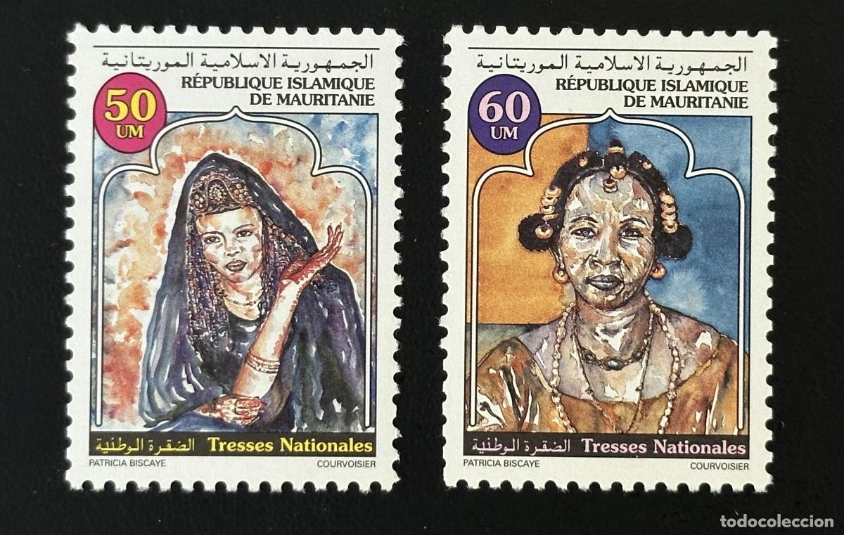 Sellos: Mauritania 1996 Mi. 1042-1043 Trenzas nacionales peinados mujeres