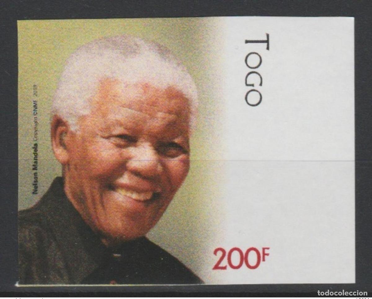 Stamps: Togo 2018 Mi.? Sello Imperf y Edici&oacute;n conjunta: 100 a&ntilde;os de Nelson Mandela panafricano