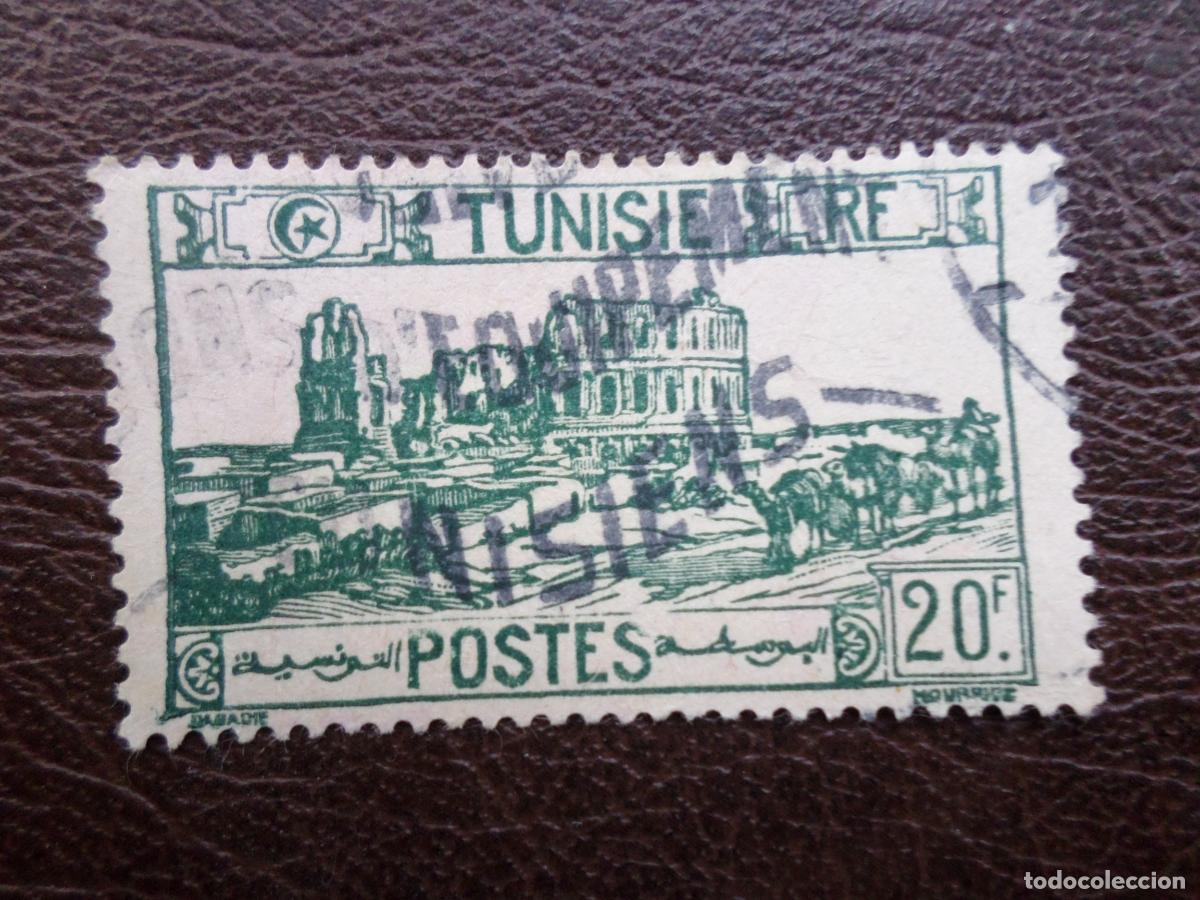 Sellos: tunez, 1945, anfiteatro de el djem, Yvert 294