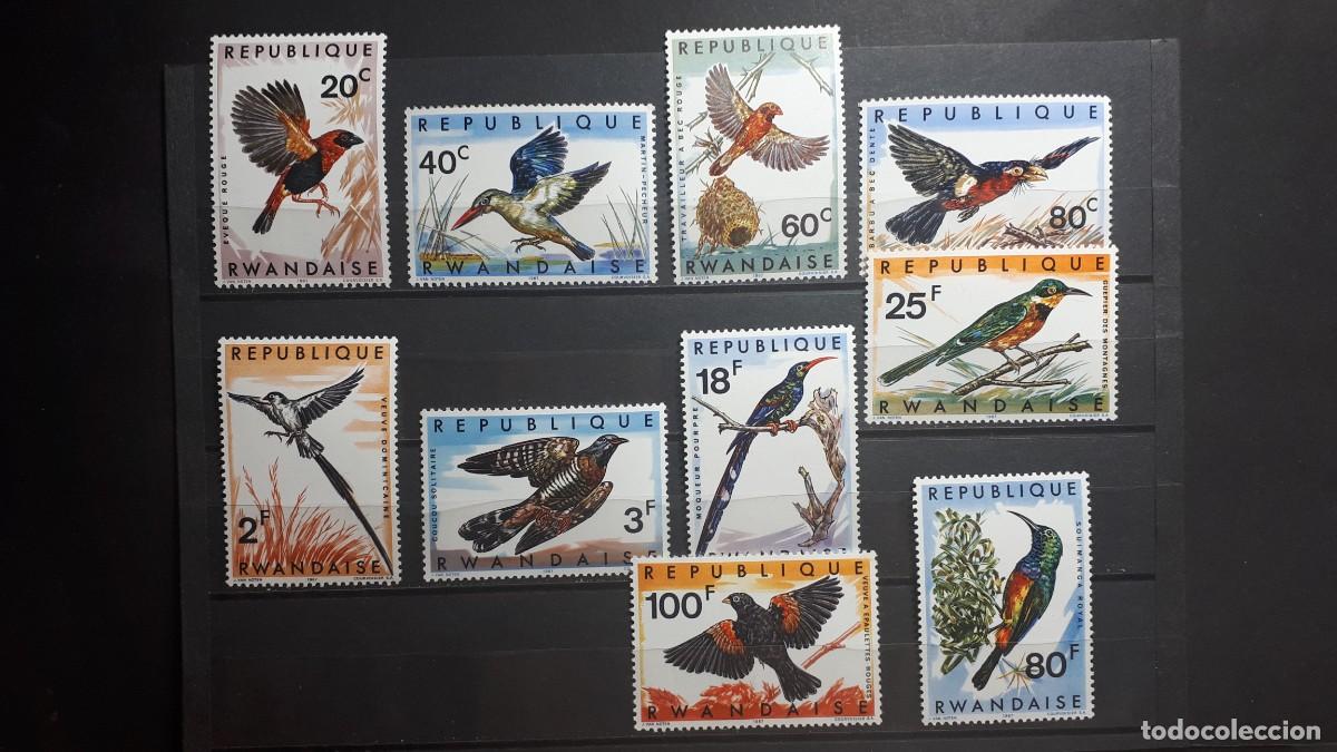 Sellos: RUANDA. AVES. A&Ntilde;O 1967. **. EDIFIL 233/42