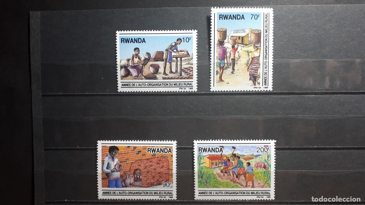 Sellos: RUANDA. ARTE. A&Ntilde;O 1969. **. EDIFIL 1285/8