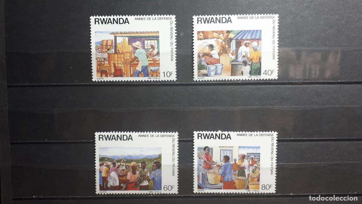 Sellos: RUANDA. A&Ntilde;O 1988. **. EDIFIL 1255/8