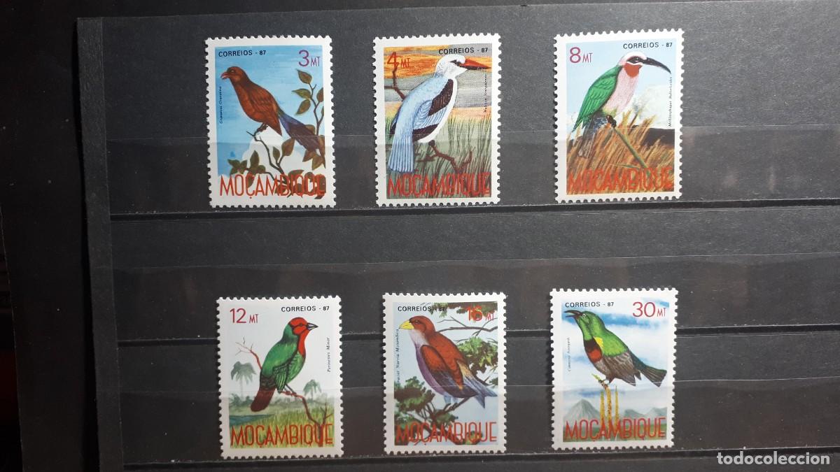 Sellos: MOZAMBIQUE. AVES. A&Ntilde;O 1987. **. EDIFIL 1059/64