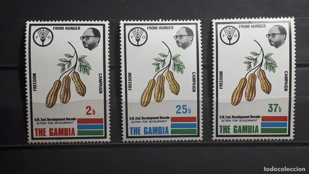 Sellos: GAMBIA. A&Ntilde;O 1973. **. EDIFIL 273/5
