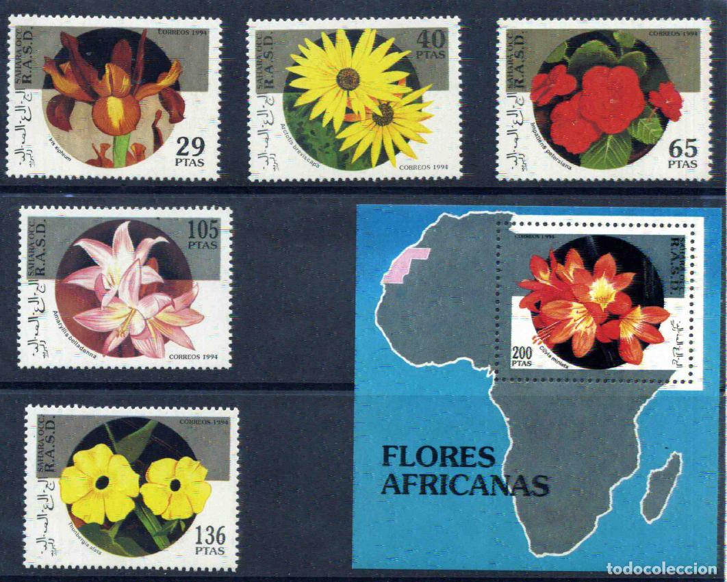 Sellos: RASD - Sahara Occ. 1994 Flores africanas (nuevos)