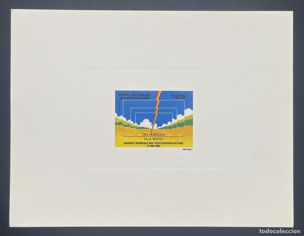 Sellos: Gab&oacute;n 1984 Mi. 903 evento de lujo D&iacute;a Mundial las Telecomunicaciones