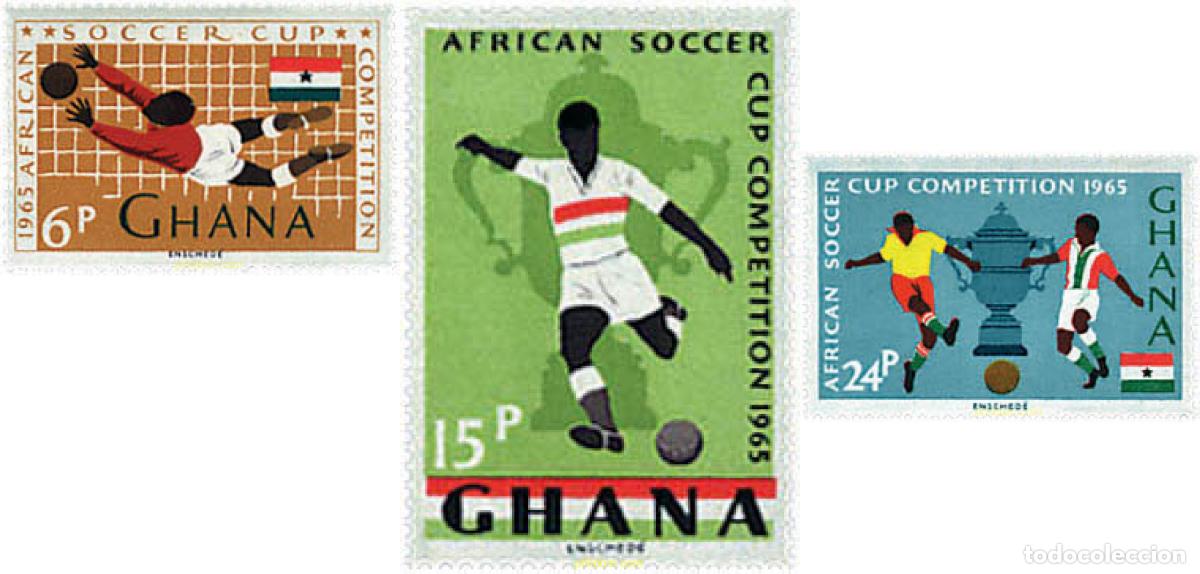 Sellos: 27501 MNH GHANA 1965 COPA DE AFRICA DE FUTBOL