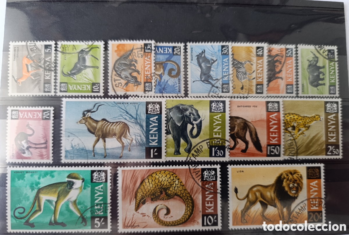 Sellos: Lote de sellos Kenya Kenia &Aacute;frica 1966