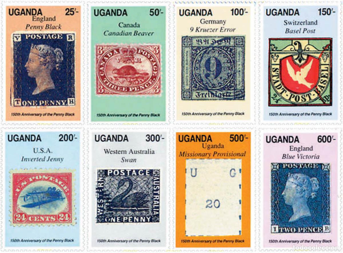 Sellos: 27770 MNH UGANDA 1990 150 ANIVERSARIO DEL PRIMER SELLO