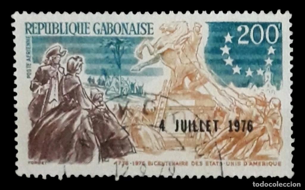 Sellos: KENIA 1964 D&iacute;a de la rep&uacute;blica. USADO.