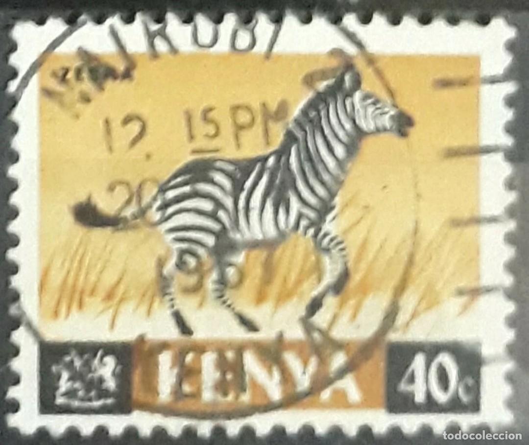 Sellos: KENIA 1966 Fauna. USADO.