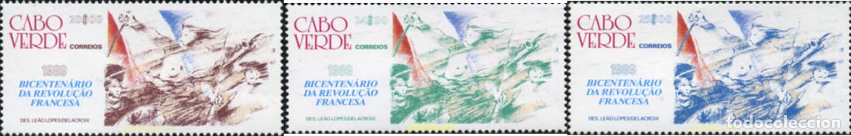 Sellos: 368813 MNH CABO VERDE 1989 BICENTENARIO DE LA REVOLUCION FRANCESA