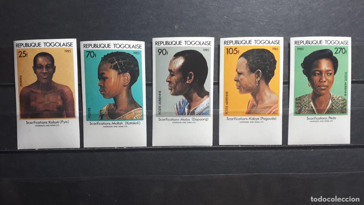 Sellos: TOGO. A&Ntilde;O 1985. **. YVERT SIN DENTAR 1177/8. A&Eacute;REO 551/3.