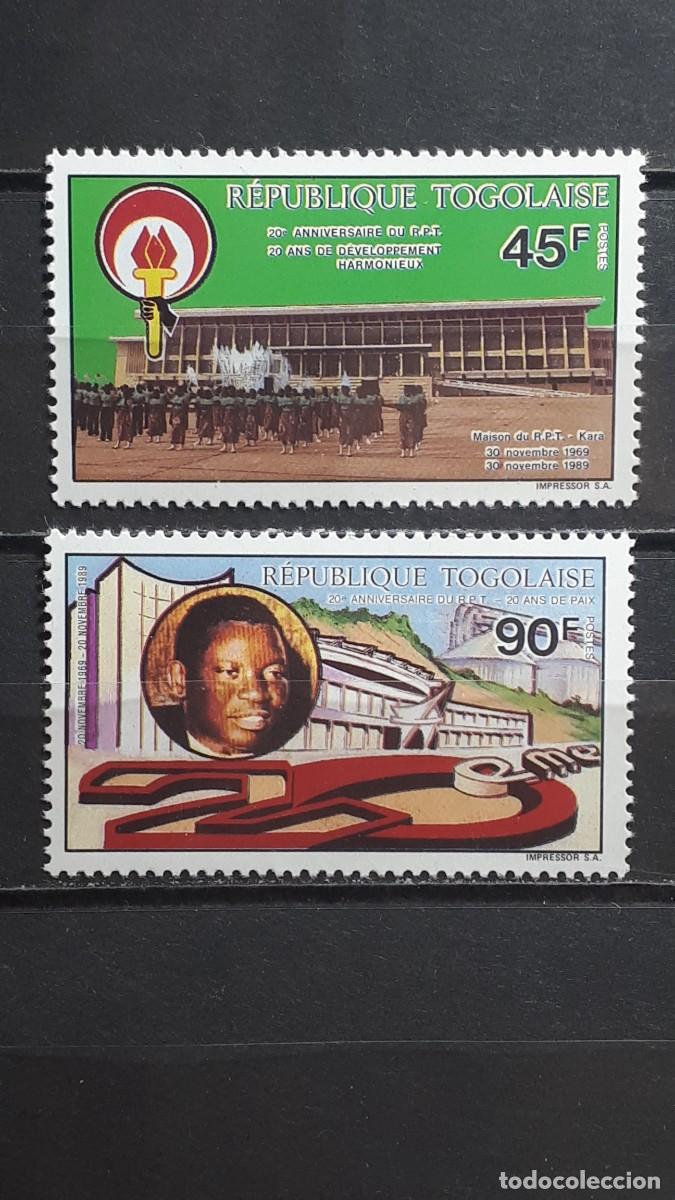 Sellos: TOGO. A&Ntilde;O 1990. **. YVERT 1282/3