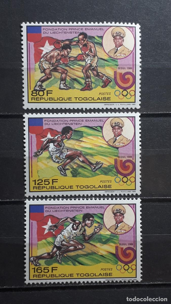 Sellos: TOGO. A&Ntilde;O 1989. **. YVERT 1254/6