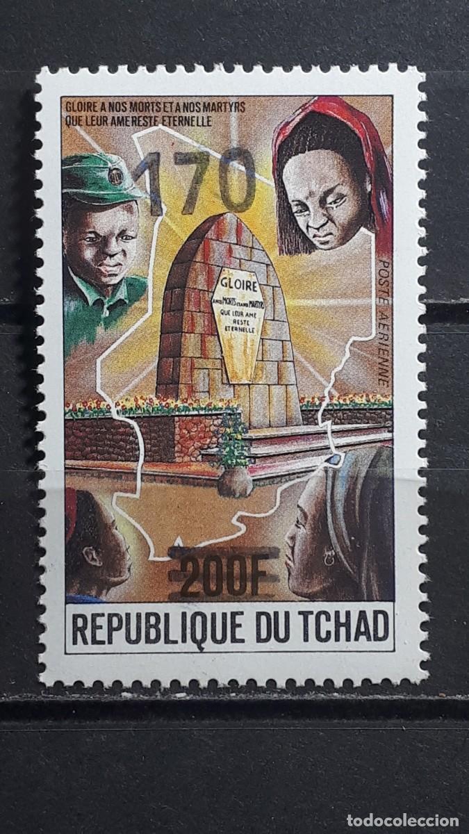 Sellos: TCHAD. A&Ntilde;O 1984. **. YVERT A&eacute;reo con sobrecarga. 277