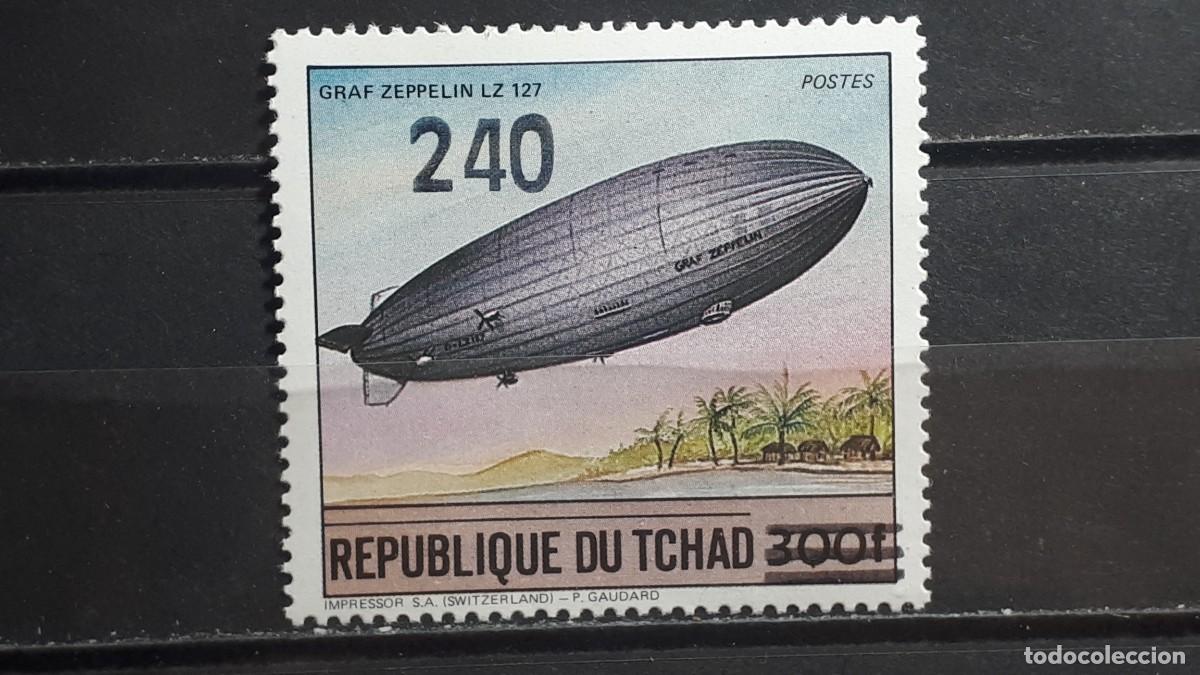 Sellos: TCHAD. A&Ntilde;O 1984. **. YVERT con sobrecarga. 452