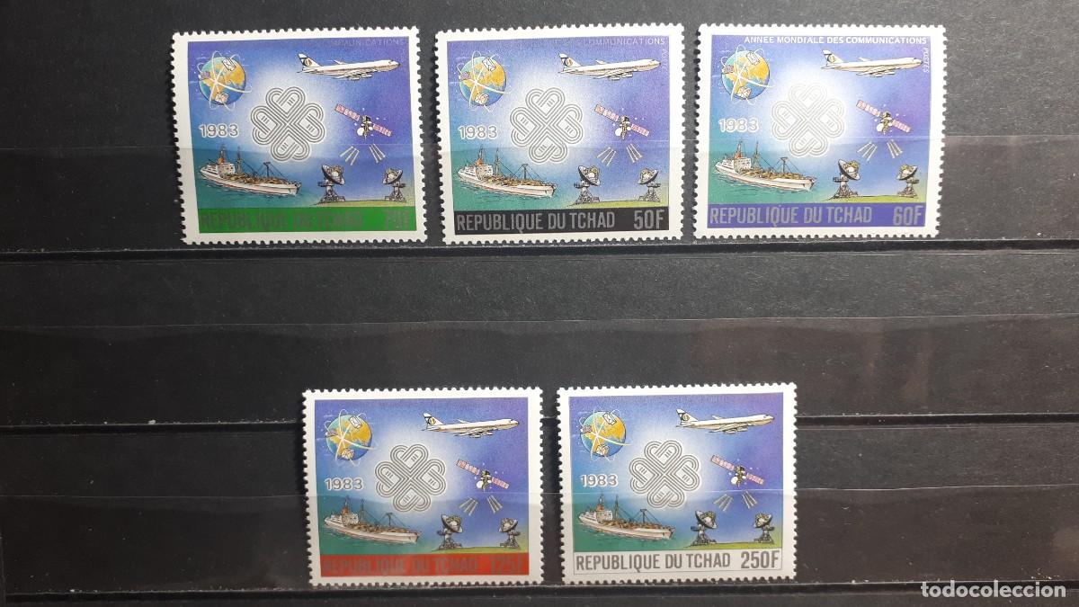 Sellos: TCHAD. A&Ntilde;O 1984. **. YVERT 447/9, A&eacute;reo 281/2