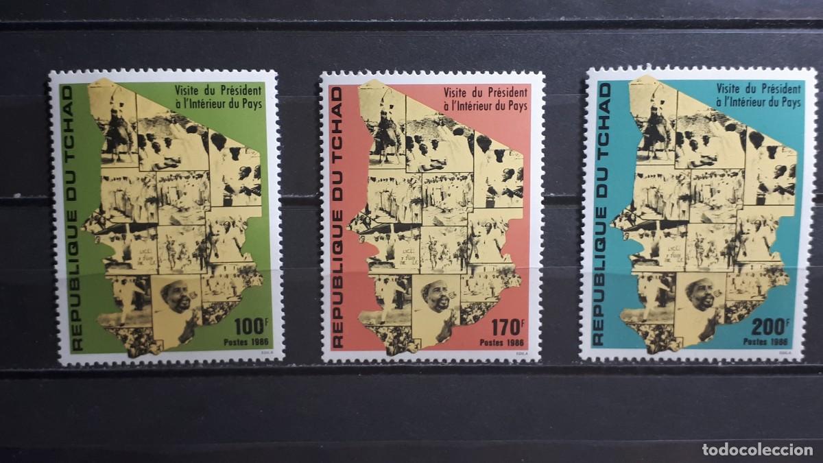 Sellos: TCHAD. A&Ntilde;O 1986. **. YVERT 504/6