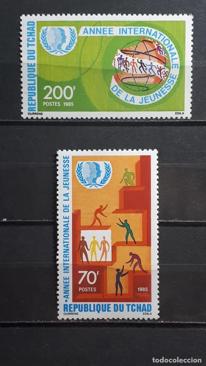 Sellos: TCHAD. A&Ntilde;O 1985. **. YVERT 489/5
