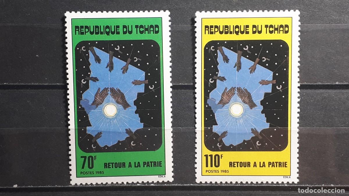 Sellos: TCHAD. A&Ntilde;O 1985. **. YVERT 488/9