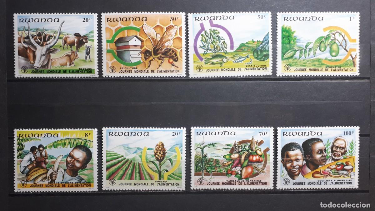 Sellos: RUANDA. A&Ntilde;O 1982. **. YVERT 1039/46.