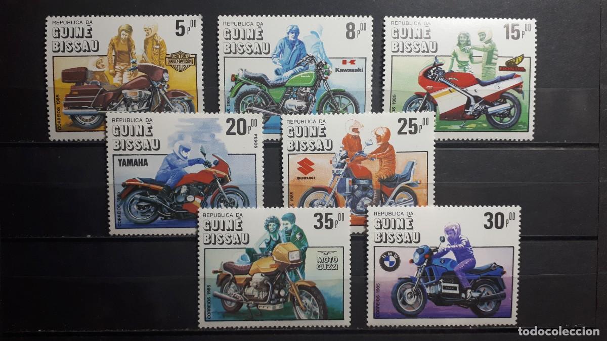 Sellos: GUINEA BISSAU. MOTOS. A&Ntilde;O 1985. **. YVERT 377/43