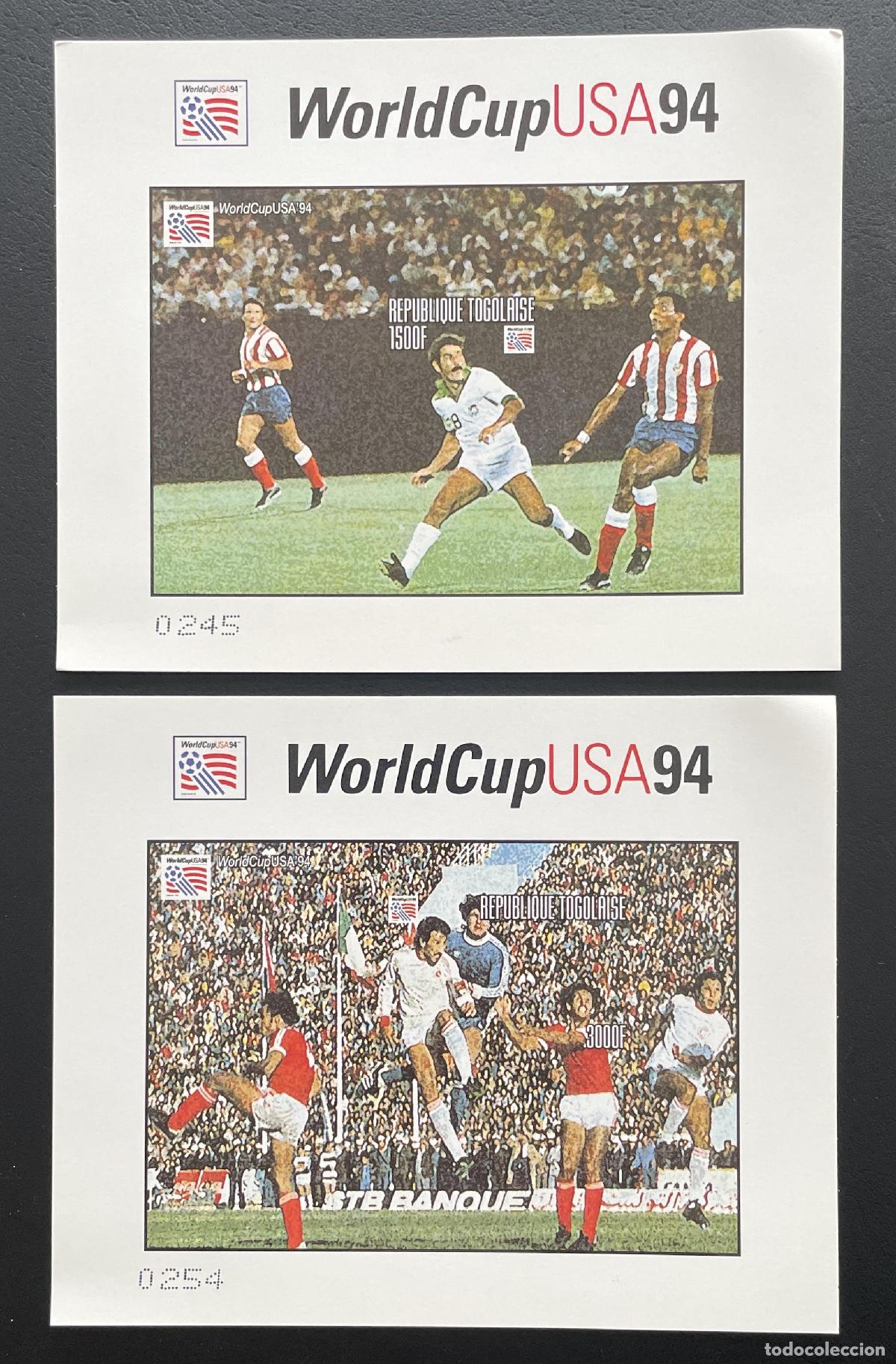 Stamps: Togo 1994 Mi. No. 373 - 374 evento de lujo Copa Mundial F&uacute;tbol Estados Unidos FIFA