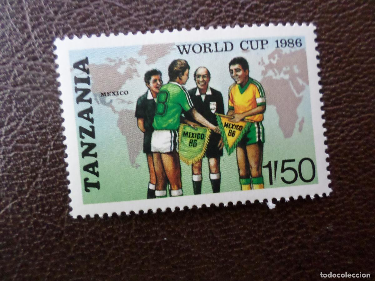 Sellos: tanzania, 1986, copa del mundo de futbol mexico-86, Yvert 297