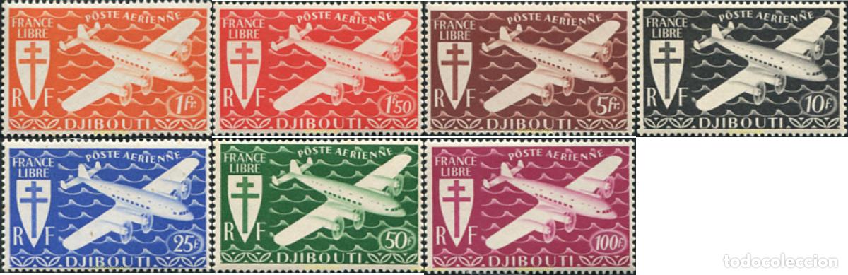 Sellos: 656216 MNH COSTA DE LOS SOMALIS 1941 SELLOS AEREOS, SELLOS DE LONDRES (DIJIBOUTU)