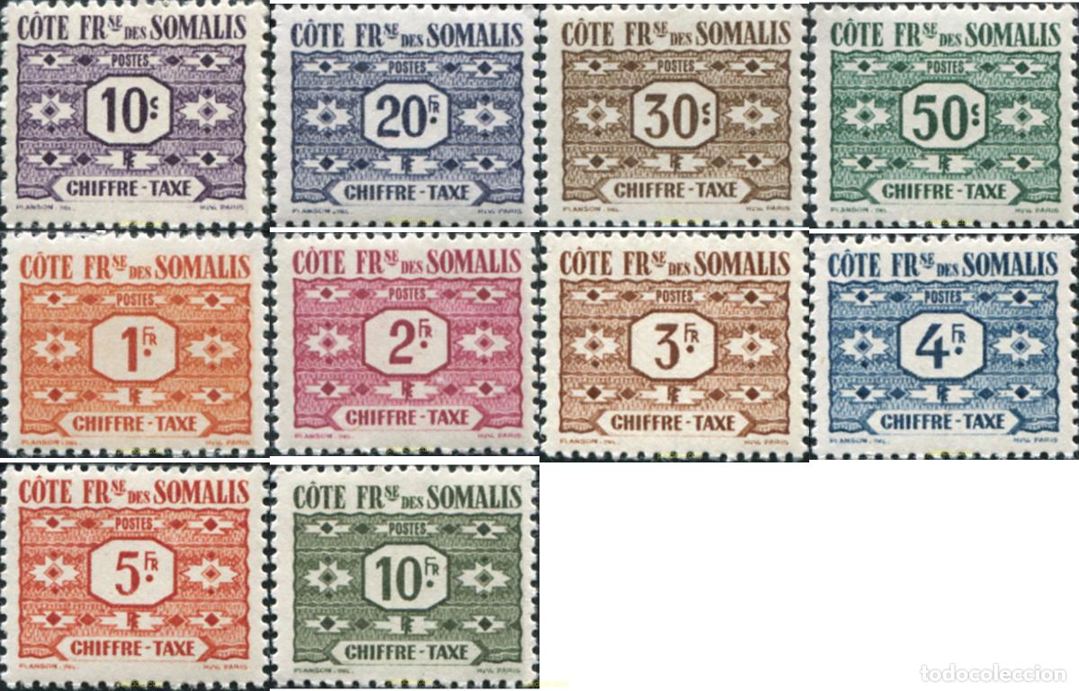 Sellos: 668276 HINGED COSTA DE LOS SOMALIS 1947 TASAS
