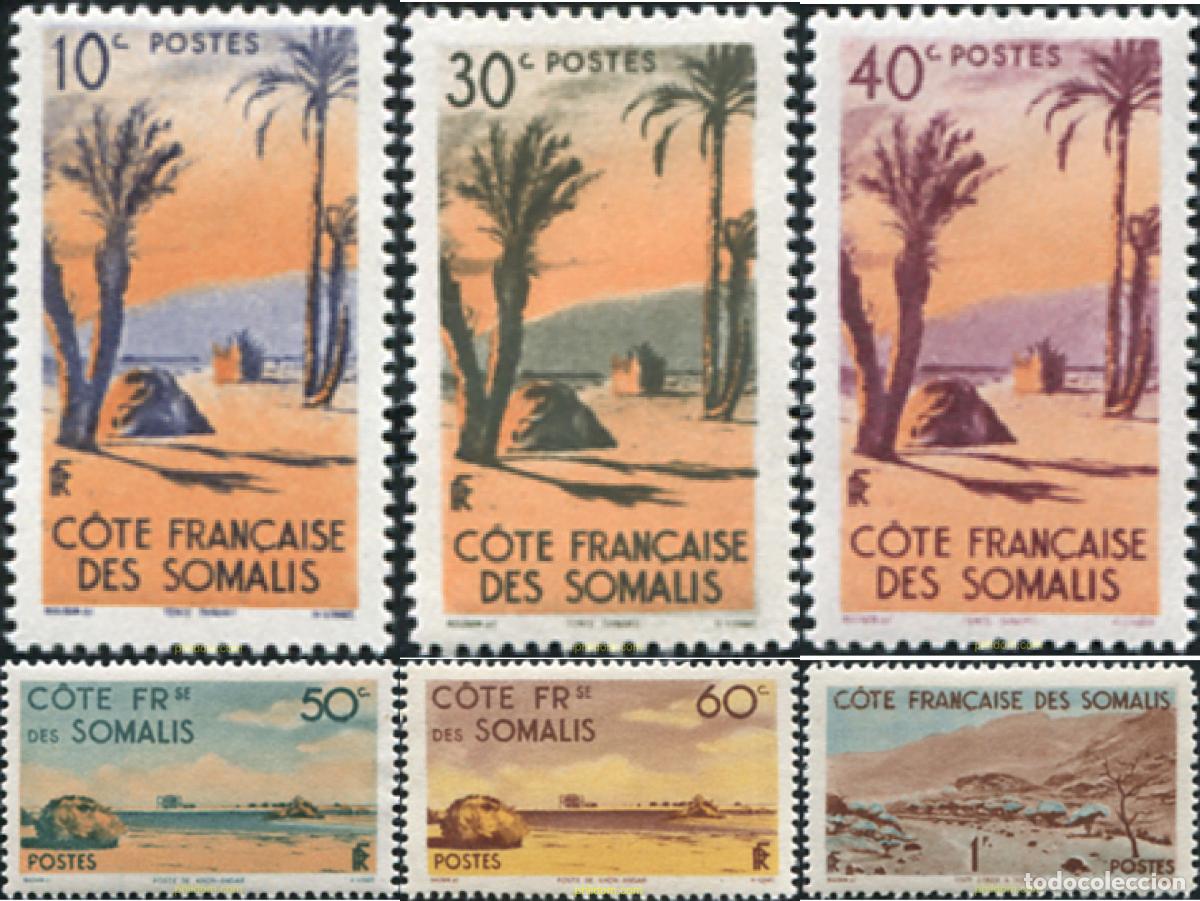 Sellos: 668243 HINGED COSTA DE LOS SOMALIS 1947 SERIE BASICA