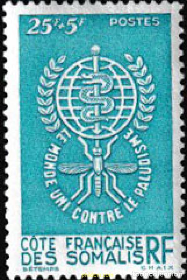Sellos: 605037 HINGED COSTA DE LOS SOMALIS 1962 EL MUNDO CONTRA LA MALARIA